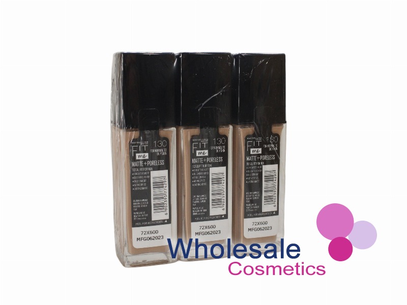 6 x Maybelline Matte And Poreless Foundation - 130